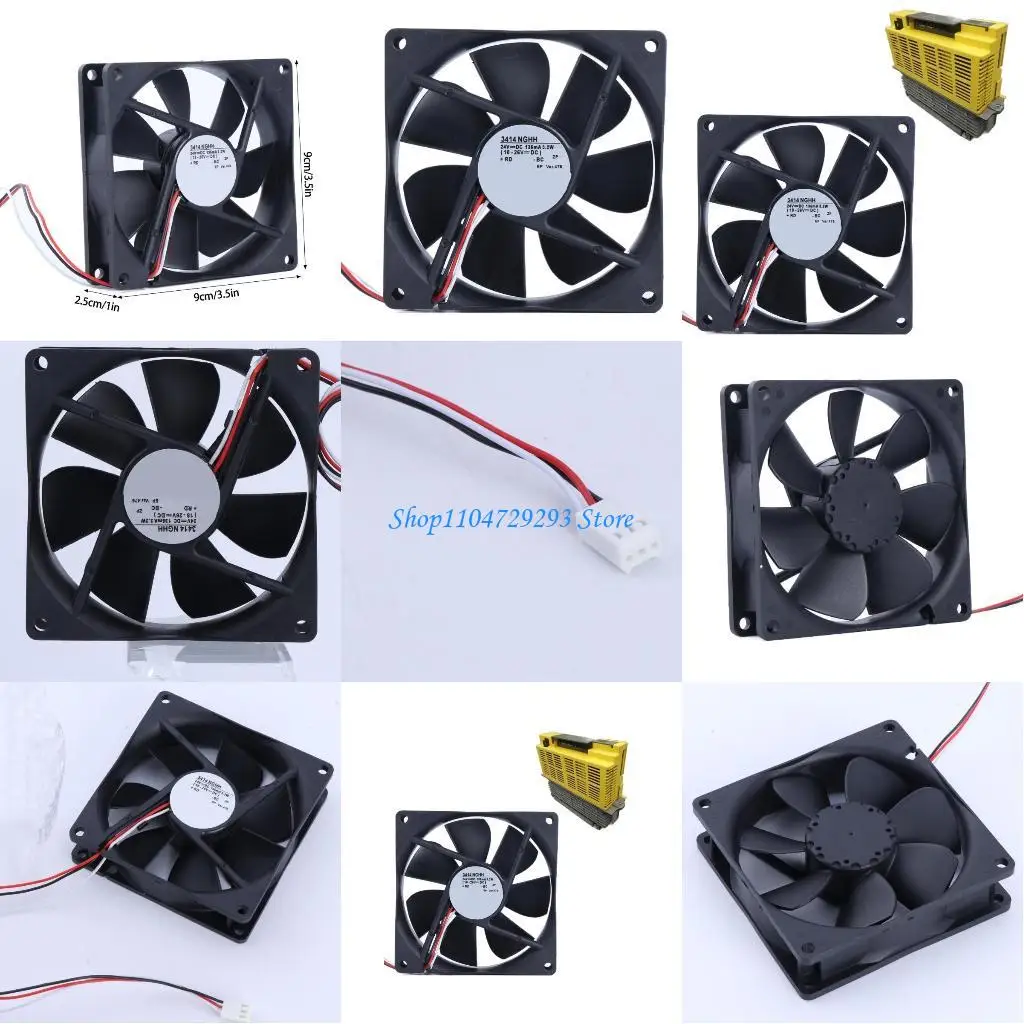 Y2GD NEW 3414NGHH 3414 NGHH DC24V Original Cooling Fan 24V 9025 90x90x25MM 9CM
Y2GD NEW 3414NGHH 3414 NGHH DC24V Original Cooling Fan 24V 9025 90x90x25MM 9CM