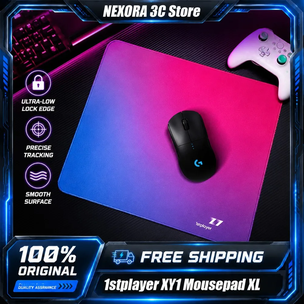 1stplayer XY1 Gaming Mousepad XL Large Balanced Control Smooth Cloth Surface Skin Friendly Textured Mouse Pad for Game PC
1stplayer XY1 Gaming Mousepad XL Large Balanced Control Smooth Cloth Surface Skin Friendly Textured Mouse Pad for Game PC