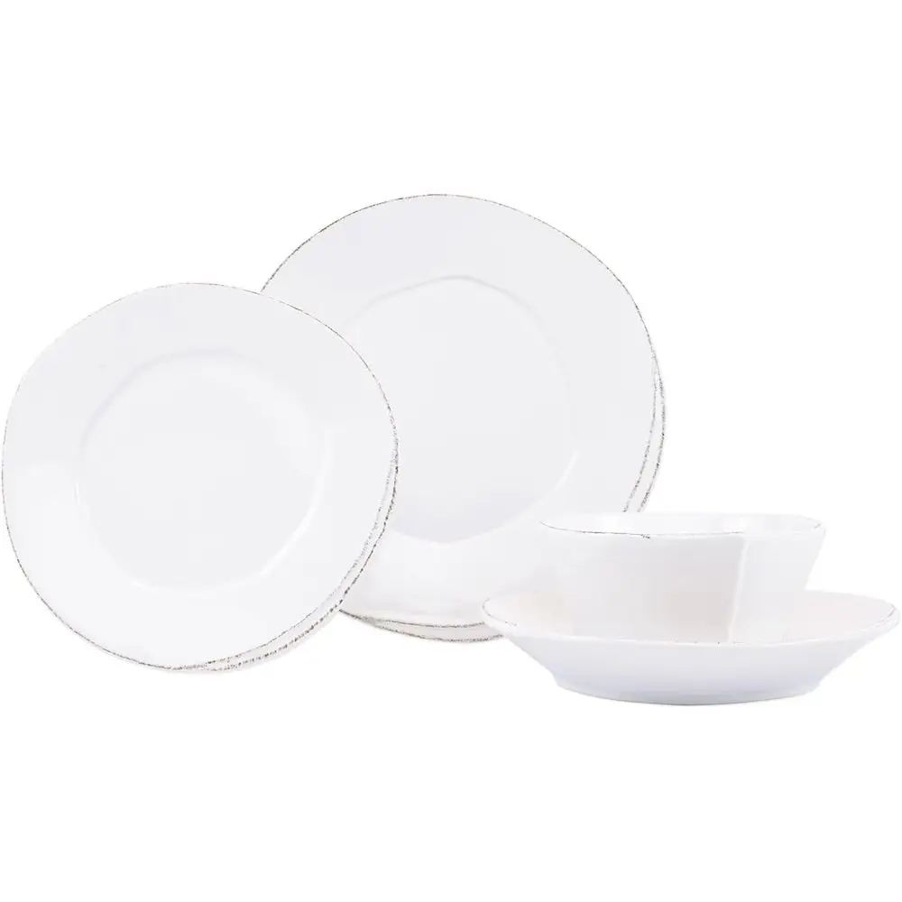 4-Piece White Dinnerware Set
4-Piece White Dinnerware Set