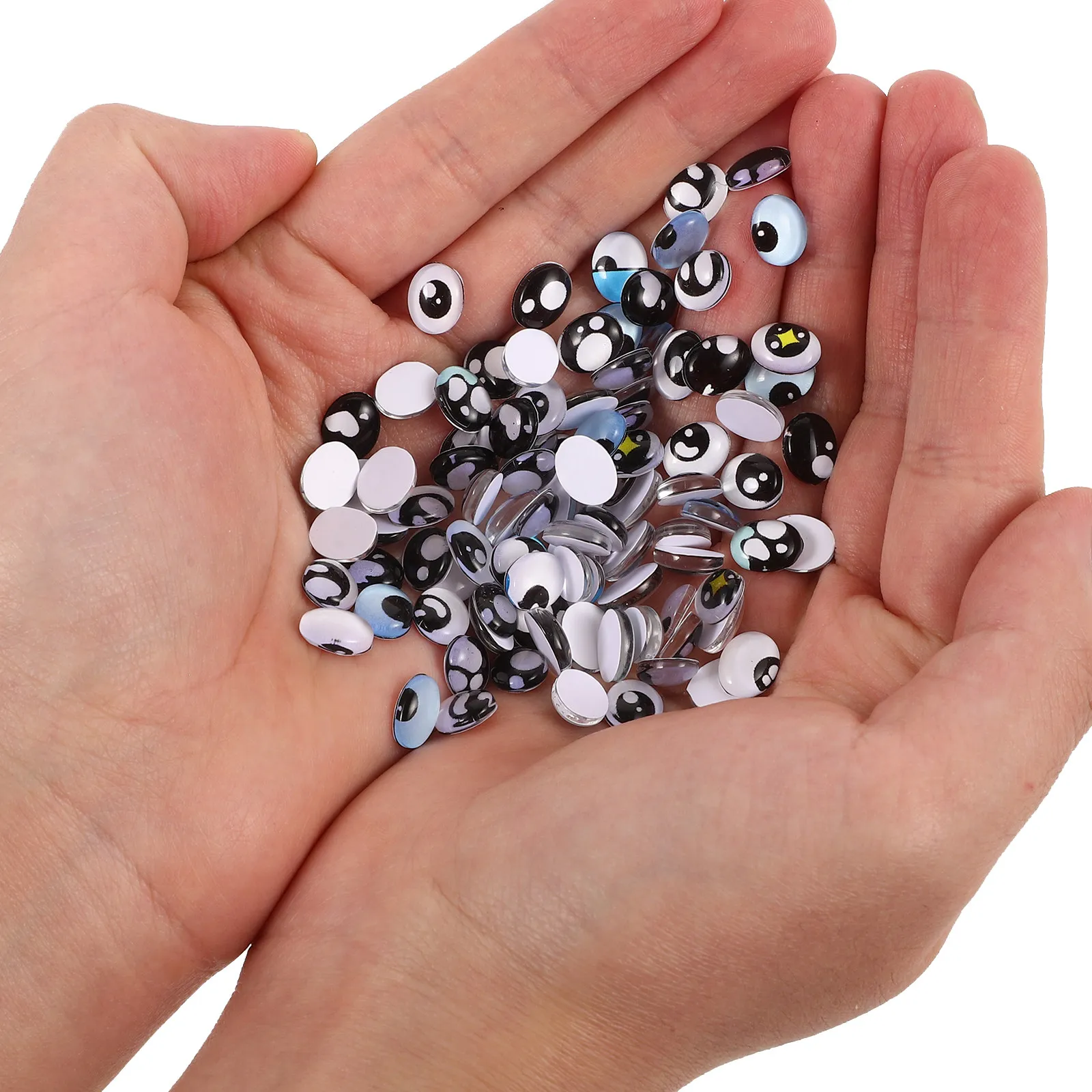 100Pcs Realistic Lightweight Artificial Eyes for DIY Crafts Decor Stuffed Animal Accessories Sticky Self-Adhesive Googly Eyes
100Pcs Realistic Lightweight Artificial Eyes for DIY Crafts Decor Stuffed Animal Accessories Sticky Self-Adhesive Googly Eyes