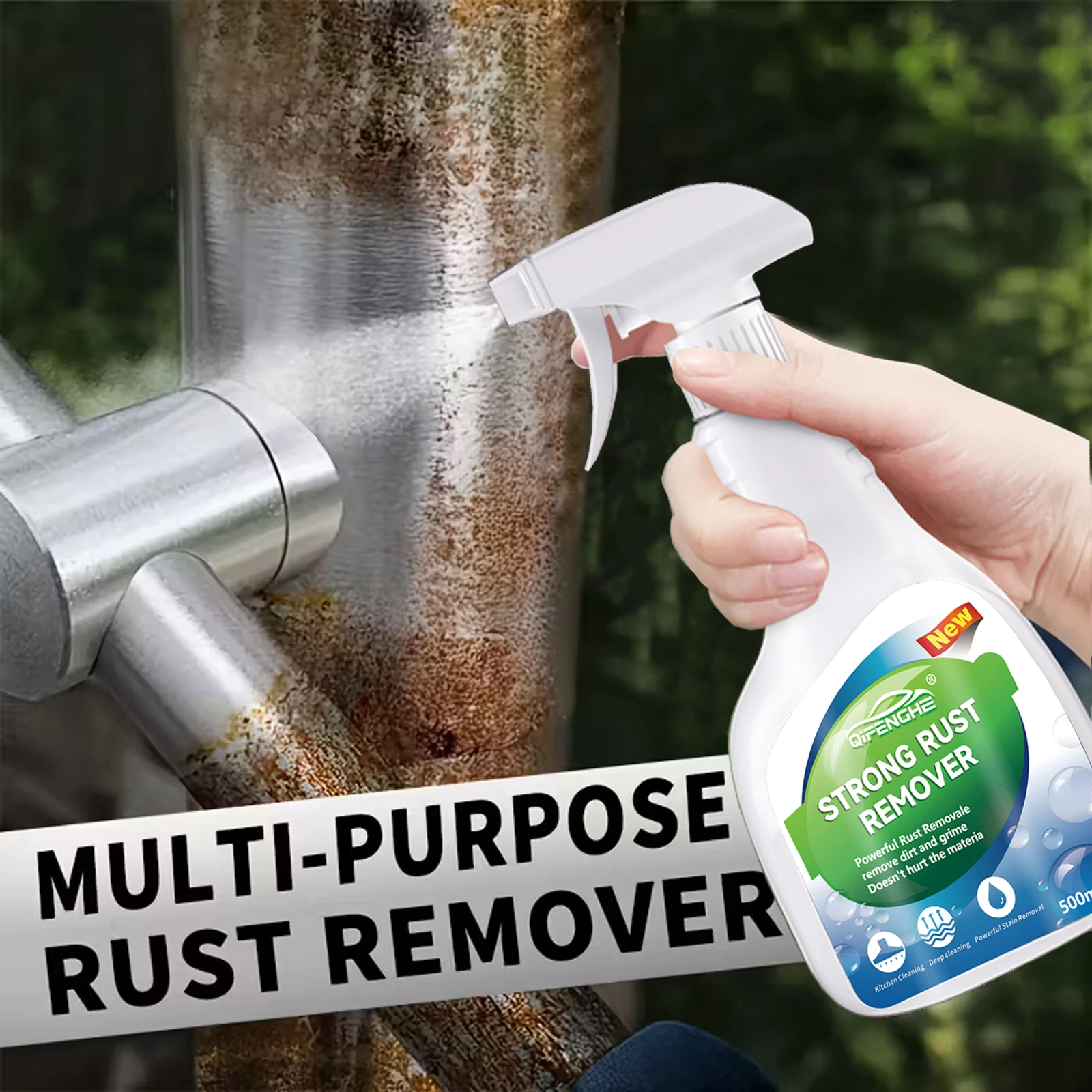 Мощный спрей для удаления ржавчины с разных поверхностей | Без остатков, безопасный на металле, плитке, автомобильных и бытовых поверхностей. | Сверхмощная ржавчина
Мощный спрей для удаления ржавчины с разных поверхностей | Без остатков, безопасный на металле, плитке, автомобильных и бытовых поверхностей. | Сверхмощная ржавчина