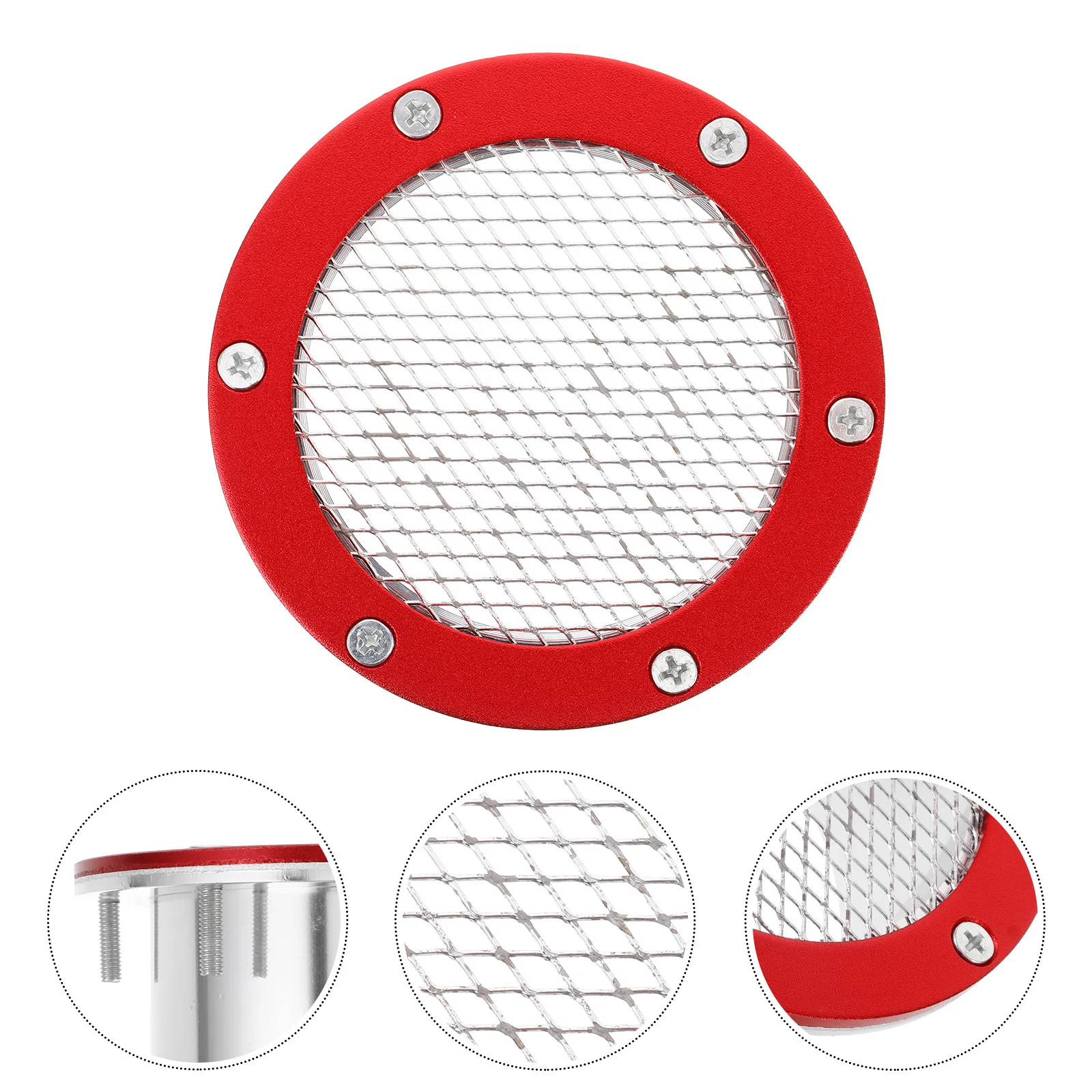 Red Aluminum Alloy Hood Air Intake Mesh Vent Air Flow Enhancer Car Modification Accessories Universal Fit Durable
Red Aluminum Alloy Hood Air Intake Mesh Vent Air Flow Enhancer Car Modification Accessories Universal Fit Durable