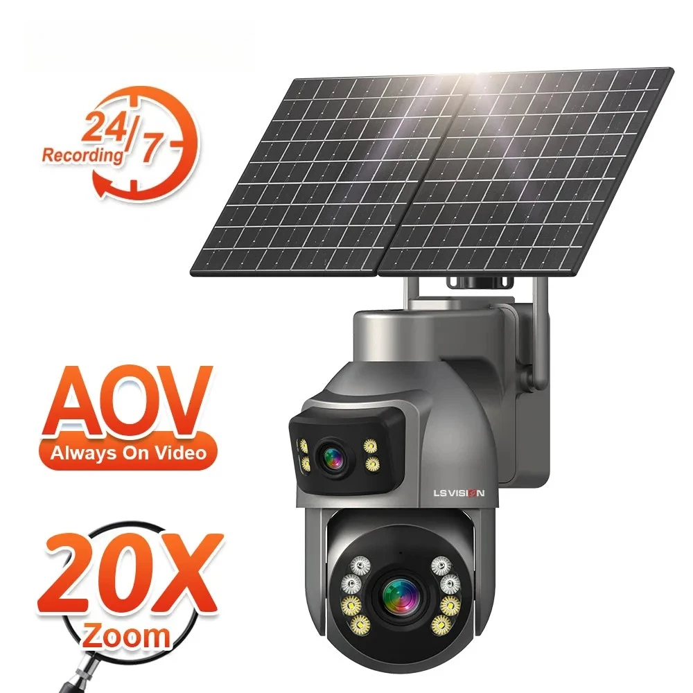 LS VISION 4G Wi-Fi камера видеонаблюдения на солнечной энергии AOV 7/24 сетевая домашняя безопасность AI популярная уличная солнечная сетевая камера
LS VISION 4G Wi-Fi камера видеонаблюдения на солнечной энергии AOV 7/24 сетевая домашняя безопасность AI популярная уличная солнечная сетевая камера