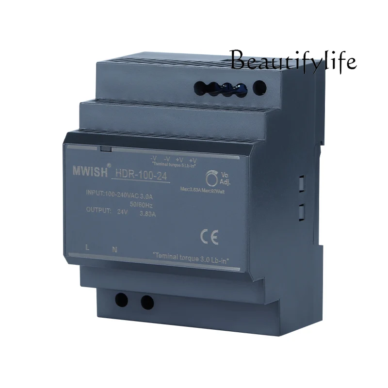 HDR-60/100W-24V rail-type switching power supply 12V rail-mounted DR transformer 2.5A
HDR-60/100W-24V rail-type switching power supply 12V rail-mounted DR transformer 2.5A