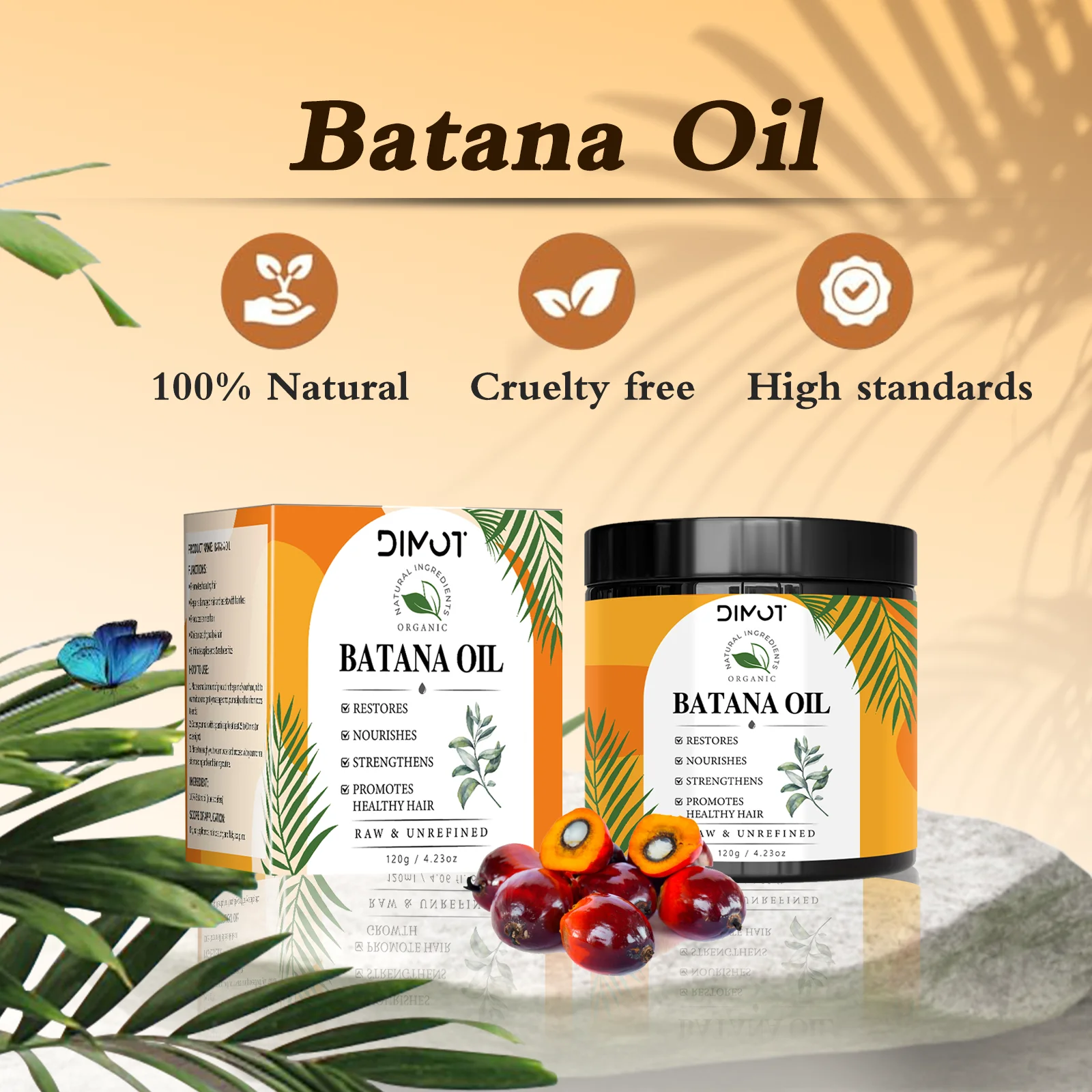 Batana Oil Hair Mask 120ml Repair Damaged Hair Anti Hair Loss Boost Shine & Nourish Scalp Natural Care for Split Ends & Dryness
Batana Oil Hair Mask 120ml Repair Damaged Hair Anti Hair Loss Boost Shine & Nourish Scalp Natural Care for Split Ends & Dryness