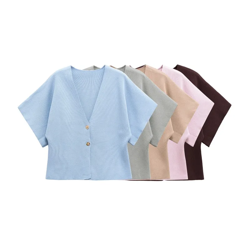 Women's Clothing Kawaii Knitted Cardigan V Neck Short Sleeve Loose Fit Casual Daily Outfit Comfortable Home Office Wear
Women's Clothing Kawaii Knitted Cardigan V Neck Short Sleeve Loose Fit Casual Daily Outfit Comfortable Home Office Wear