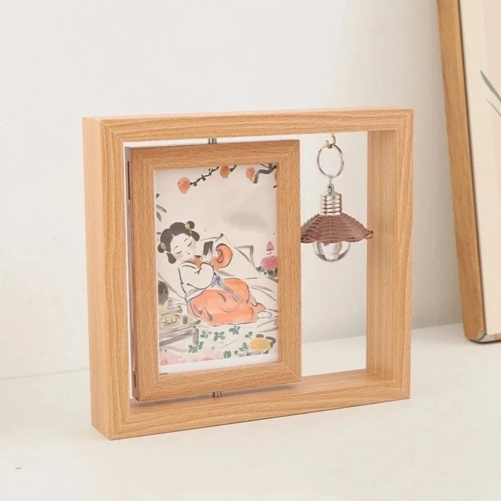 Novel Double-Sided Wooden Picture Frame Square Rotate Commemorative Photo Frame Creative Hollow Decorative Frame Bedroom
Novel Double-Sided Wooden Picture Frame Square Rotate Commemorative Photo Frame Creative Hollow Decorative Frame Bedroom