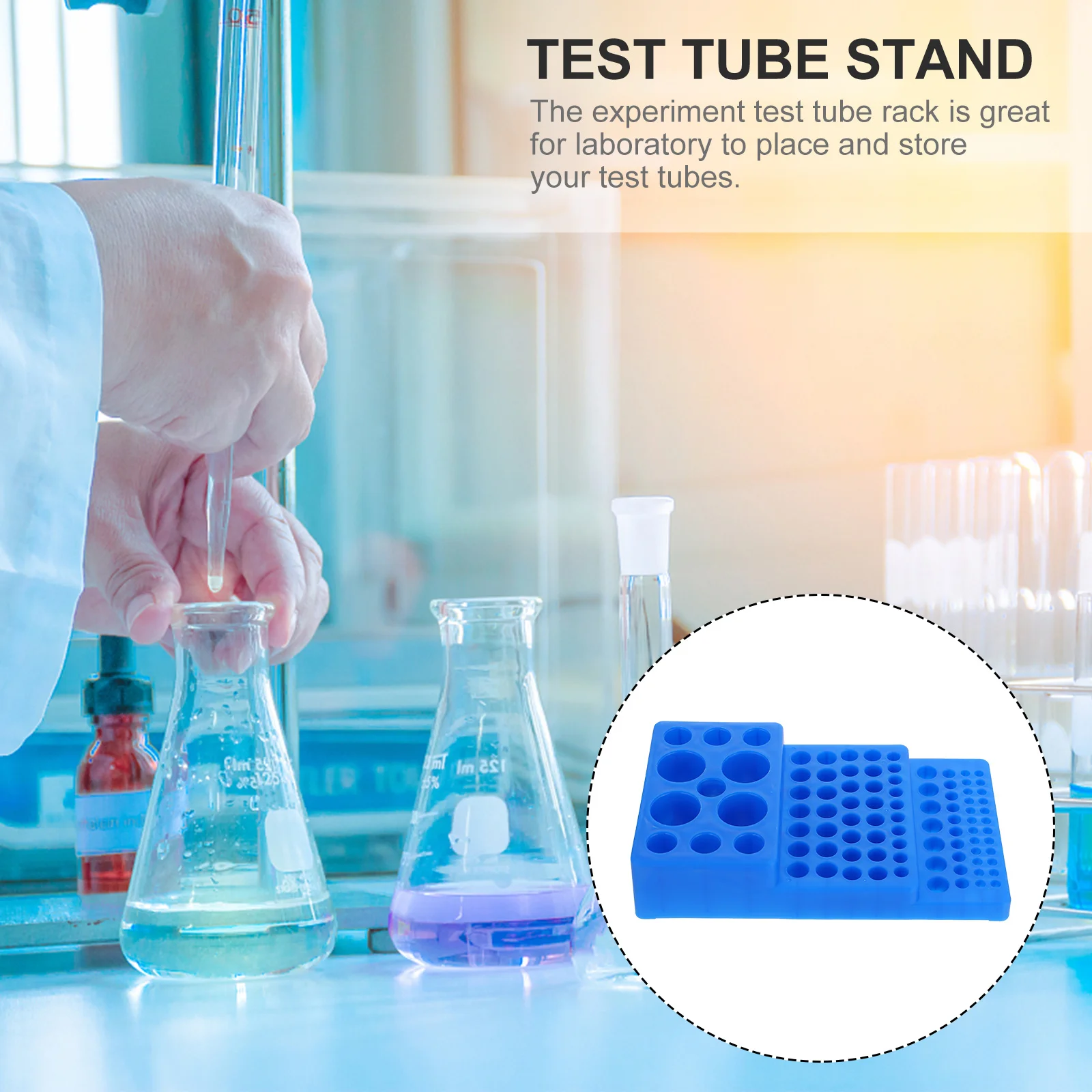 1Pcs Test Tube Organizer Trapezoid Shape Practical Durable PP Material Laboratory Rack Test Tube Rack 
1Pcs Test Tube Organizer Trapezoid Shape Practical Durable PP Material Laboratory Rack Test Tube Rack