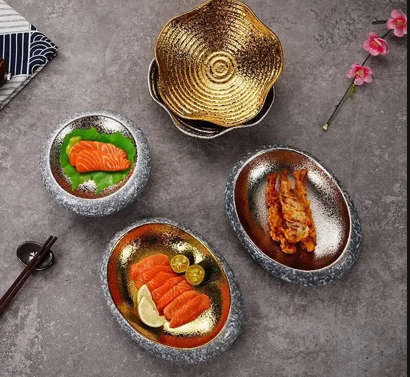 Керамическая тарелка для суши, японская кухня, темпура, сашими, отель, ресторан, украшение для кухни, посуда, десерт
Керамическая тарелка для суши, японская кухня, темпура, сашими, отель, ресторан, украшение для кухни, посуда, десерт