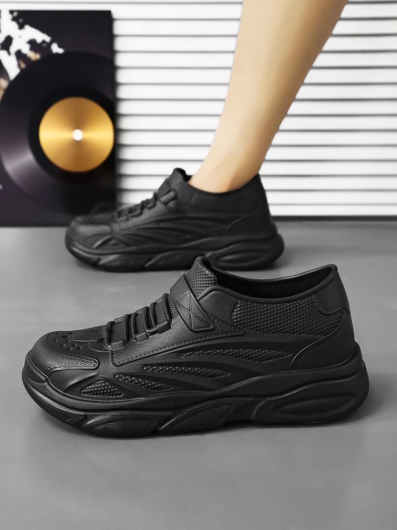 Men's Rain Boots Waterproof Non-Slip Fishing One-Step Chef Shoes Black Oil Resistant Spring Autumn Outdoor Activities EVA Mat...
Men's Rain Boots Waterproof Non-Slip Fishing One-Step Chef Shoes Black Oil Resistant Spring Autumn Outdoor Activities EVA Mat...