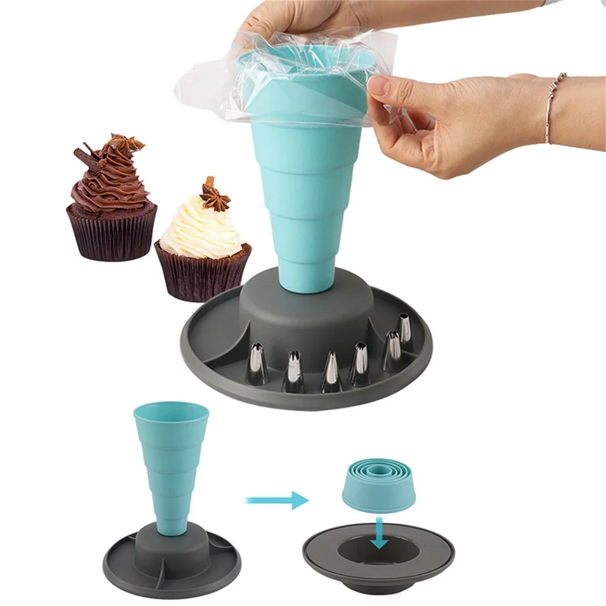 23CM 9.05inch Piping Bag Stand Baking Accessory Baking Accessories Efficient Storage For Nozzles Removable Base For Maintenance
23CM 9.05inch Piping Bag Stand Baking Accessory Baking Accessories Efficient Storage For Nozzles Removable Base For Maintenance