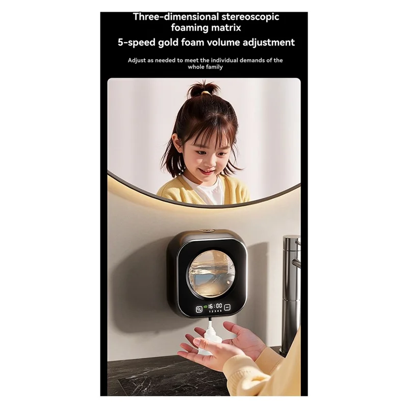 【B07R】Интеллектуальный индукционный дозатор мыла, автоматический индукционный настенный дозатор пенного мыла для детской чистящей машины
【B07R】Интеллектуальный индукционный дозатор мыла, автоматический индукционный настенный дозатор пенного мыла для детской чистящей машины