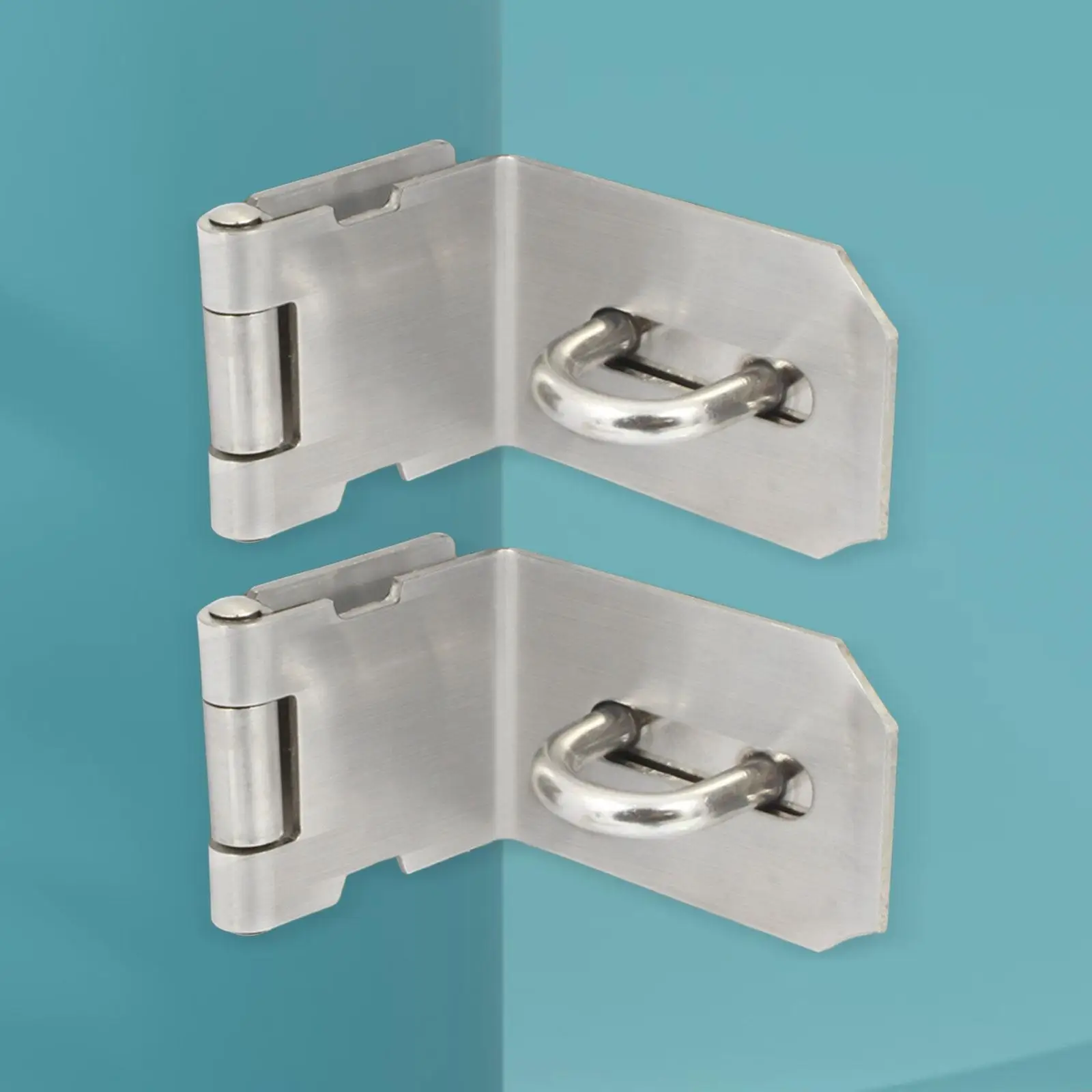 2x Padlock Hasp latches Gate Locks Zinc Alloy Safe Heavy Duty Locking latches Padlock Clasp for Doors Desk Drawer Yard Garden
2x Padlock Hasp latches Gate Locks Zinc Alloy Safe Heavy Duty Locking latches Padlock Clasp for Doors Desk Drawer Yard Garden