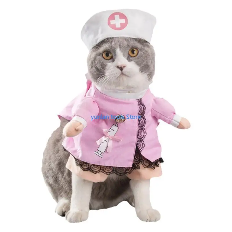 50LB Pet Nurse Costume Nurse Dog Clothes Christmas Halloween Outfits Lovely Uniform
50LB Pet Nurse Costume Nurse Dog Clothes Christmas Halloween Outfits Lovely Uniform