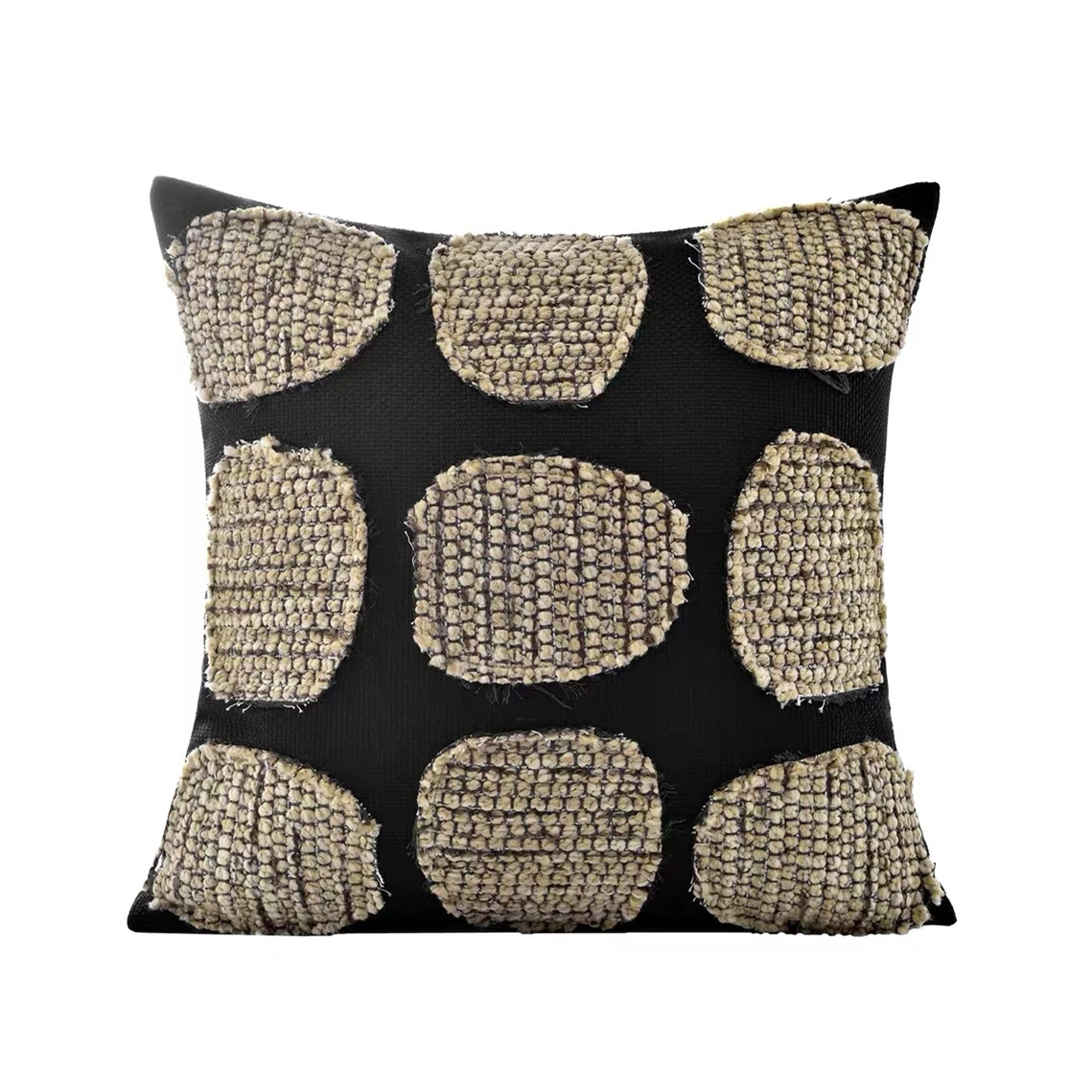 Wabi-Sabi Black Throw Pillow Case Applique Patchwork Sofa Villas Homestays Exhibition Decoration Square Cushion Cover 1 Piece
Wabi-Sabi Black Throw Pillow Case Applique Patchwork Sofa Villas Homestays Exhibition Decoration Square Cushion Cover 1 Piece
