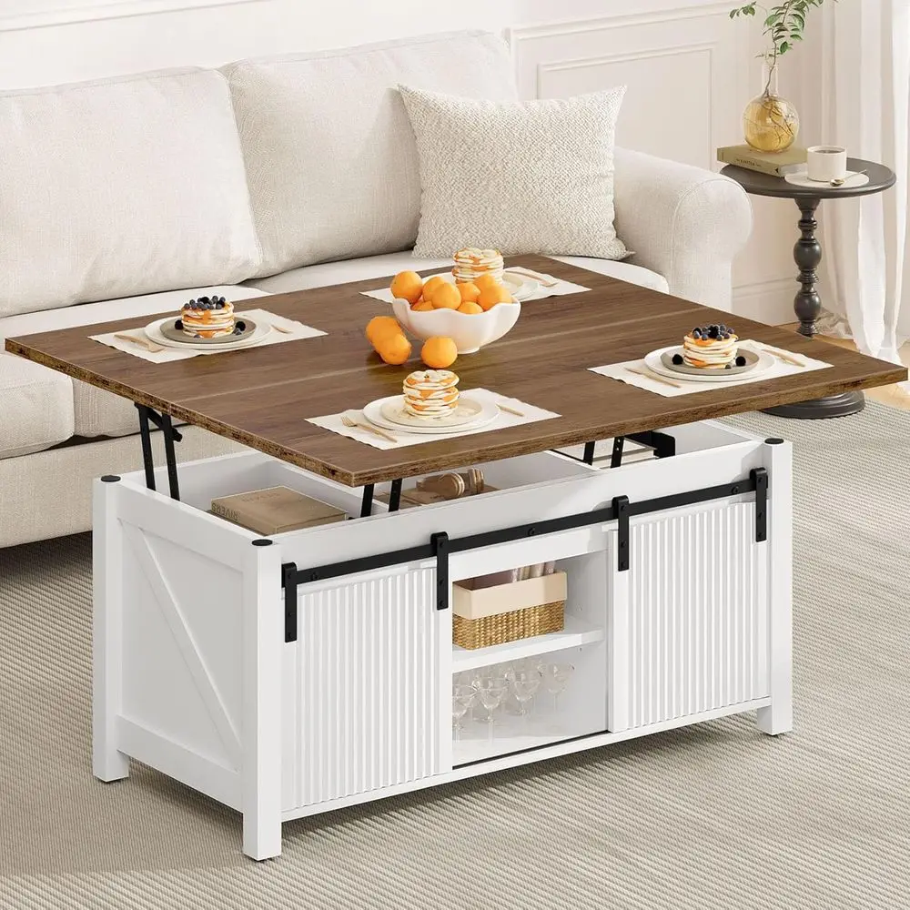 Lit Top Coee Table, 4 in 1 Convertible Coee Table, armhouse Coee Tables, with Hidden Comparents, with Sliding Do, or Living Room
Lit Top Coee Table, 4 in 1 Convertible Coee Table, armhouse Coee Tables, with Hidden Comparents, with Sliding Do, or Living Room