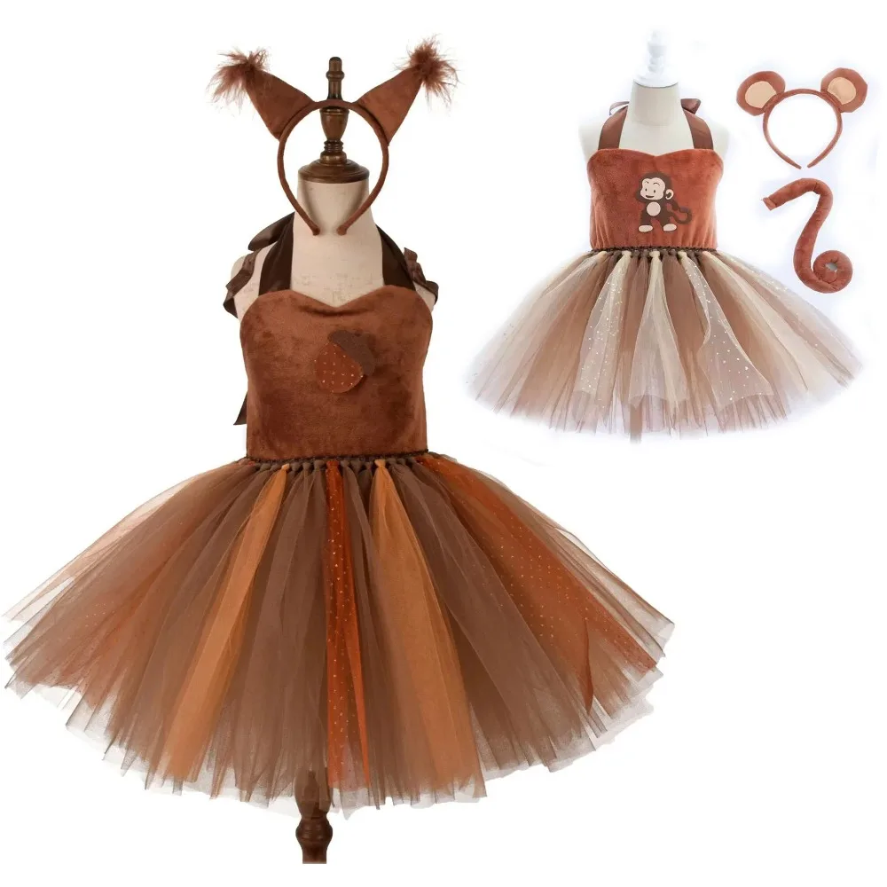 Платье с белкой и обезьяной, карнавальный костюм на Хэллоуин, милое платье с животными, детский костюм для выступлений, подарок, марлевая юбка для ролевых игр
Платье с белкой и обезьяной, карнавальный костюм на Хэллоуин, милое платье с животными, детский костюм для выступлений, подарок, марлевая юбка для ролевых игр