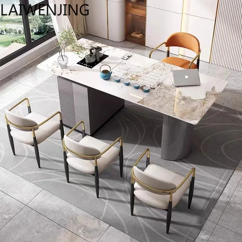 SGF light luxury modern simple rock slab tea table and chair combination tea table boiling water
SGF light luxury modern simple rock slab tea table and chair combination tea table boiling water