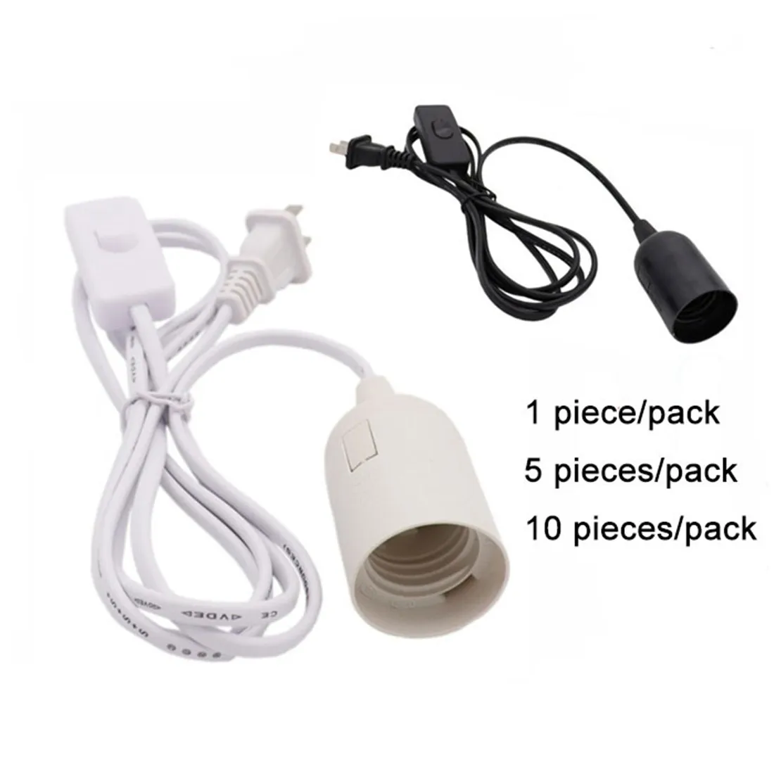 Black White Hanging Light Socket with Cord Extension Hanging Lantern Cord Cable with Switch Plug in Pendant Lighting for Plant
Black White Hanging Light Socket with Cord Extension Hanging Lantern Cord Cable with Switch Plug in Pendant Lighting for Plant