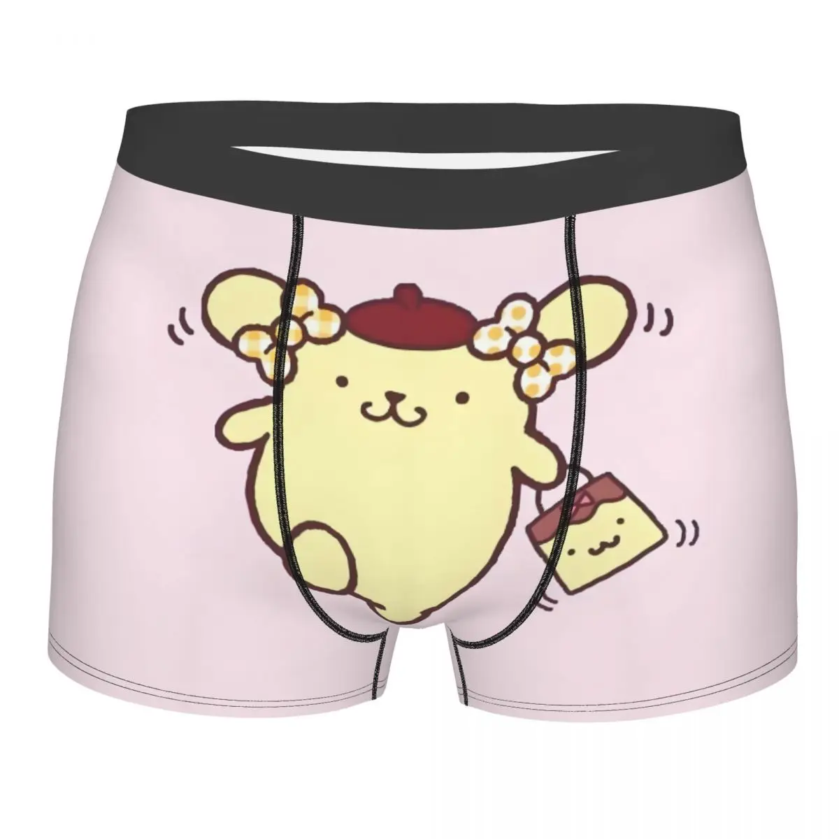 Нижнее белье с героями мультфильмов аниме Pom Pom Purin, мужские эластичные трусы-боксеры, шорты, мягкие трусы для мужчин
Нижнее белье с героями мультфильмов аниме Pom Pom Purin, мужские эластичные трусы-боксеры, шорты, мягкие трусы для мужчин