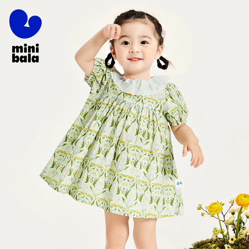Mini Bala Dress Baby Cute Doll Collar Puff Sleeve Pure Cotton Fresh Princess Dress
Mini Bala Dress Baby Cute Doll Collar Puff Sleeve Pure Cotton Fresh Princess Dress