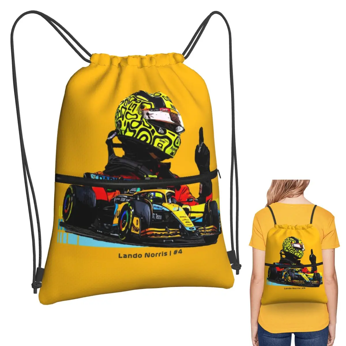 Drawing Lando Norris 4 - F1 Backpacks Fashion Drawstring Bundle Pocket Storage Bag Book Bags for Man Woman Students
Drawing Lando Norris 4 - F1 Backpacks Fashion Drawstring Bundle Pocket Storage Bag Book Bags for Man Woman Students