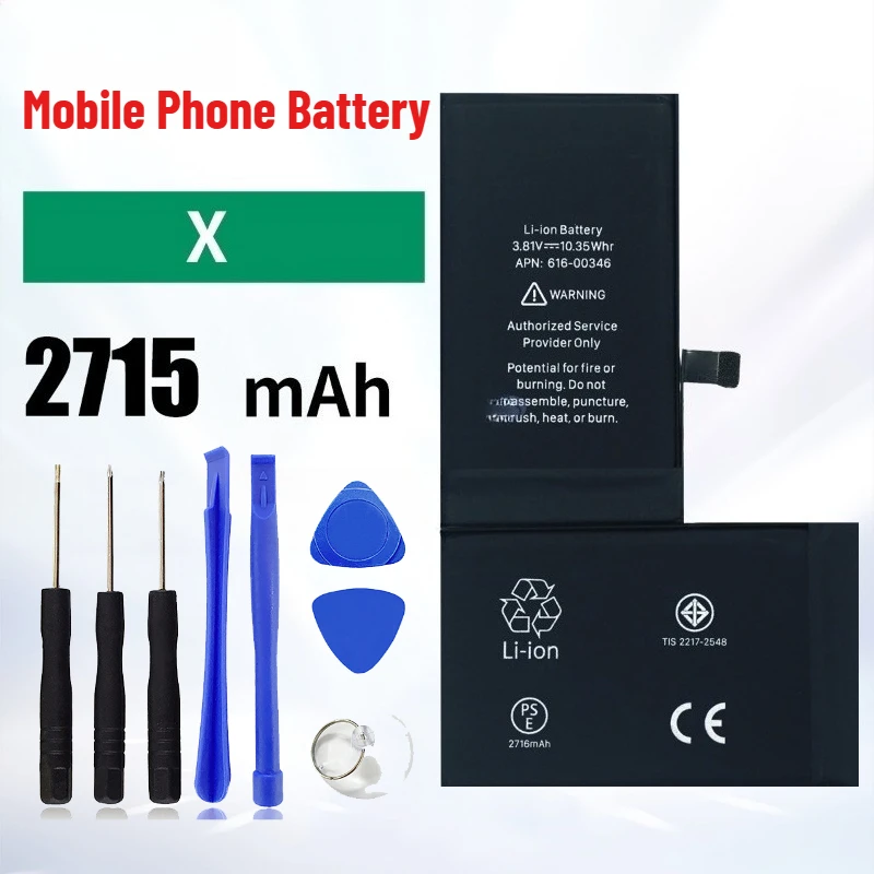 For IPhone X /XR/XS/XSMax High Capacity 2715mAh Mobile Phone Battery
For IPhone X /XR/XS/XSMax High Capacity 2715mAh Mobile Phone Battery