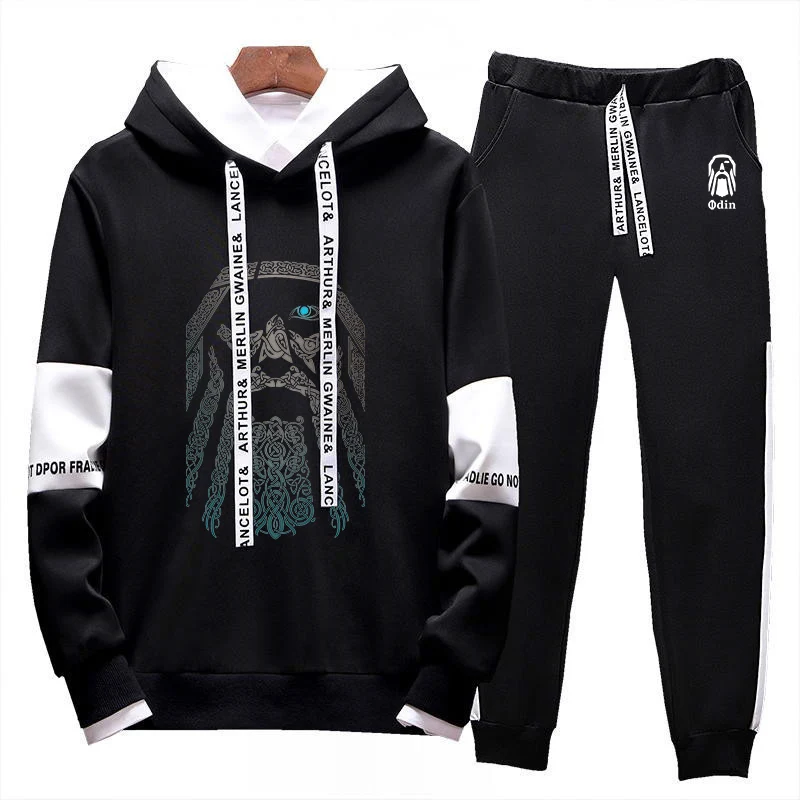 2024 Vikings Odin Warrior Legend Spring and Autumn New Men Fashion Lace-up Sets Printing Hoodie Leisure Trousers Two-piece Suits
2024 Vikings Odin Warrior Legend Spring and Autumn New Men Fashion Lace-up Sets Printing Hoodie Leisure Trousers Two-piece Suits