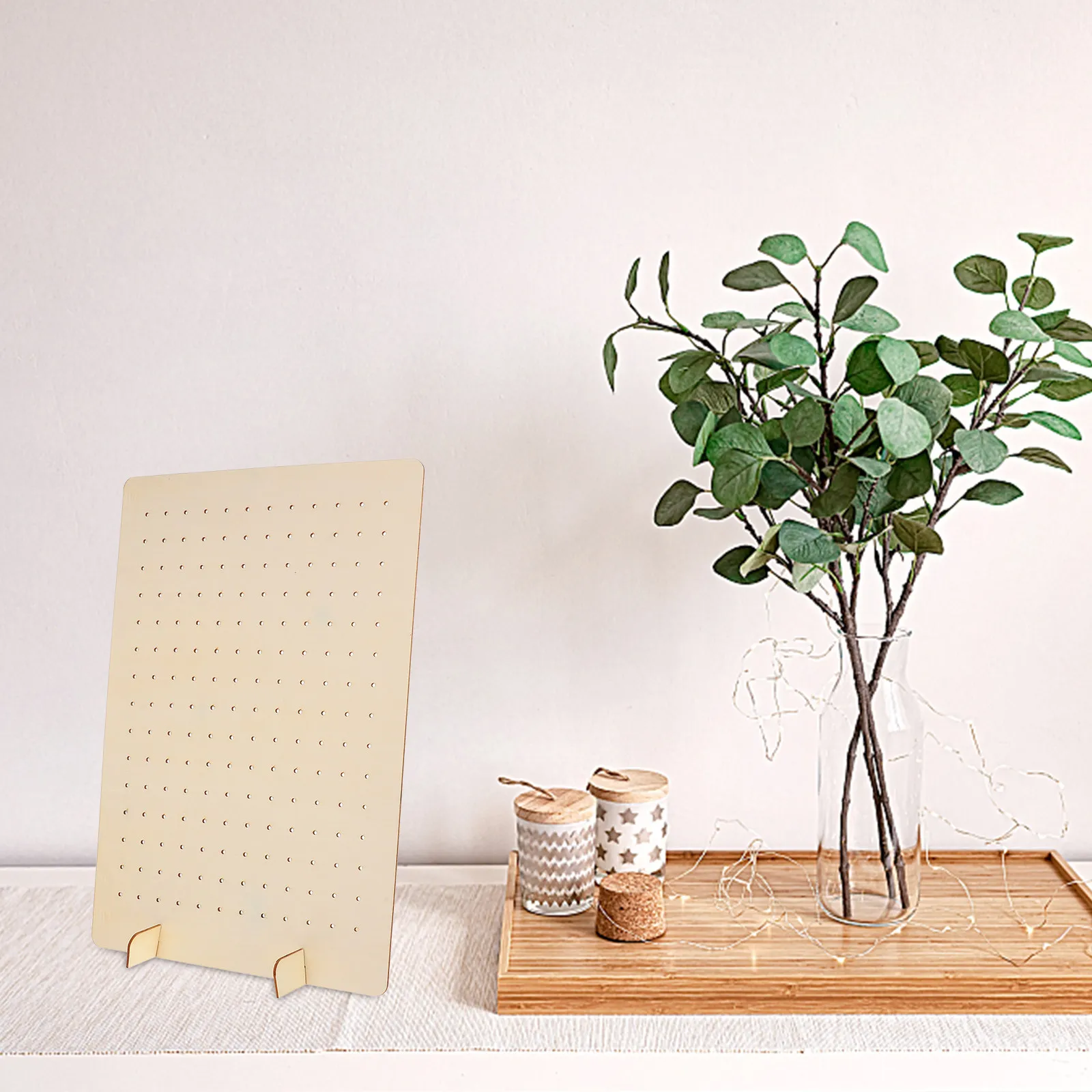 Wood Pegboard Display Stand Wooden Jewelry Organizer Detachable Multifunctional Earring Necklace Keychain Rack for Desk Tabletop
Wood Pegboard Display Stand Wooden Jewelry Organizer Detachable Multifunctional Earring Necklace Keychain Rack for Desk Tabletop