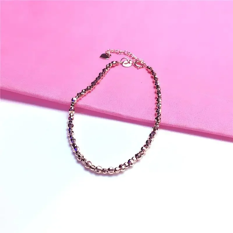 585 Purple Gold Plated 14K Rose Gold New Ball Beads Adjustable Bracelets for Women Classic Charm Wedding Party Gift
585 Purple Gold Plated 14K Rose Gold New Ball Beads Adjustable Bracelets for Women Classic Charm Wedding Party Gift