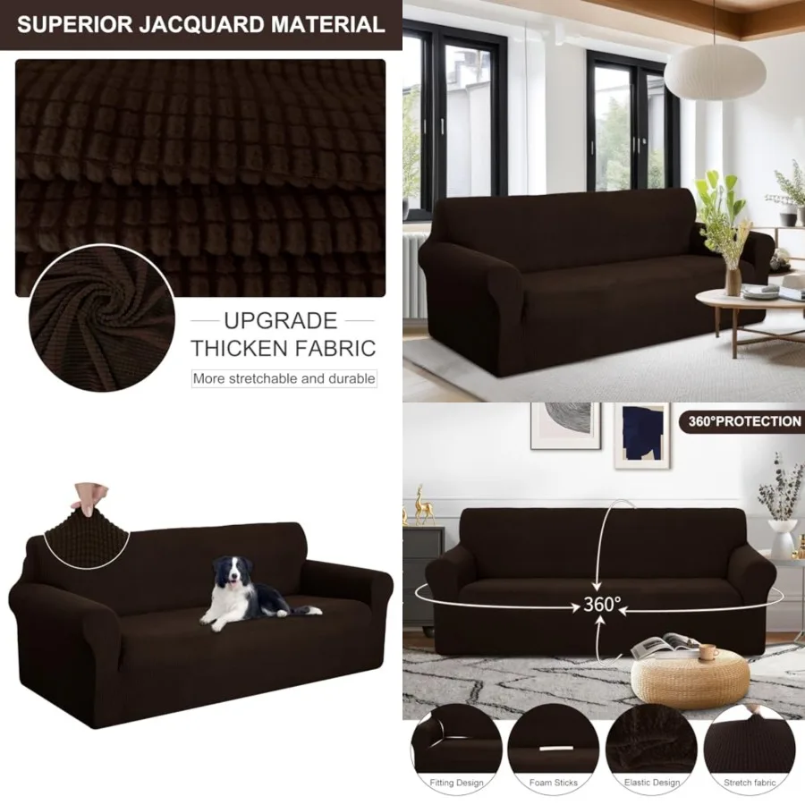 Stretch Couch Cover Cover Slipcover Furniture Protector for 4 Cushion Couch Pet Friendly Oversized
Stretch Couch Cover Cover Slipcover Furniture Protector for 4 Cushion Couch Pet Friendly Oversized