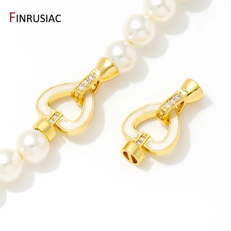 18K Gold Plated Brass Pearl Clasps Connector Fasteners,Enamel Heart Closure Lock Clasps For DIY Jewelry Making Supplies
18K Gold Plated Brass Pearl Clasps Connector Fasteners,Enamel Heart Closure Lock Clasps For DIY Jewelry Making Supplies