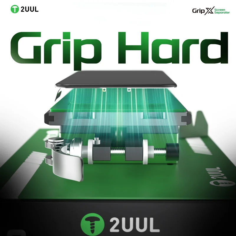 2UUL SP01 Grip X: Сепаратор для ЖК-экранов мобильных телефонов с подогревом для разделения средних/плоских и изогнутых экранов
2UUL SP01 Grip X: Сепаратор для ЖК-экранов мобильных телефонов с подогревом для разделения средних/плоских и изогнутых экранов