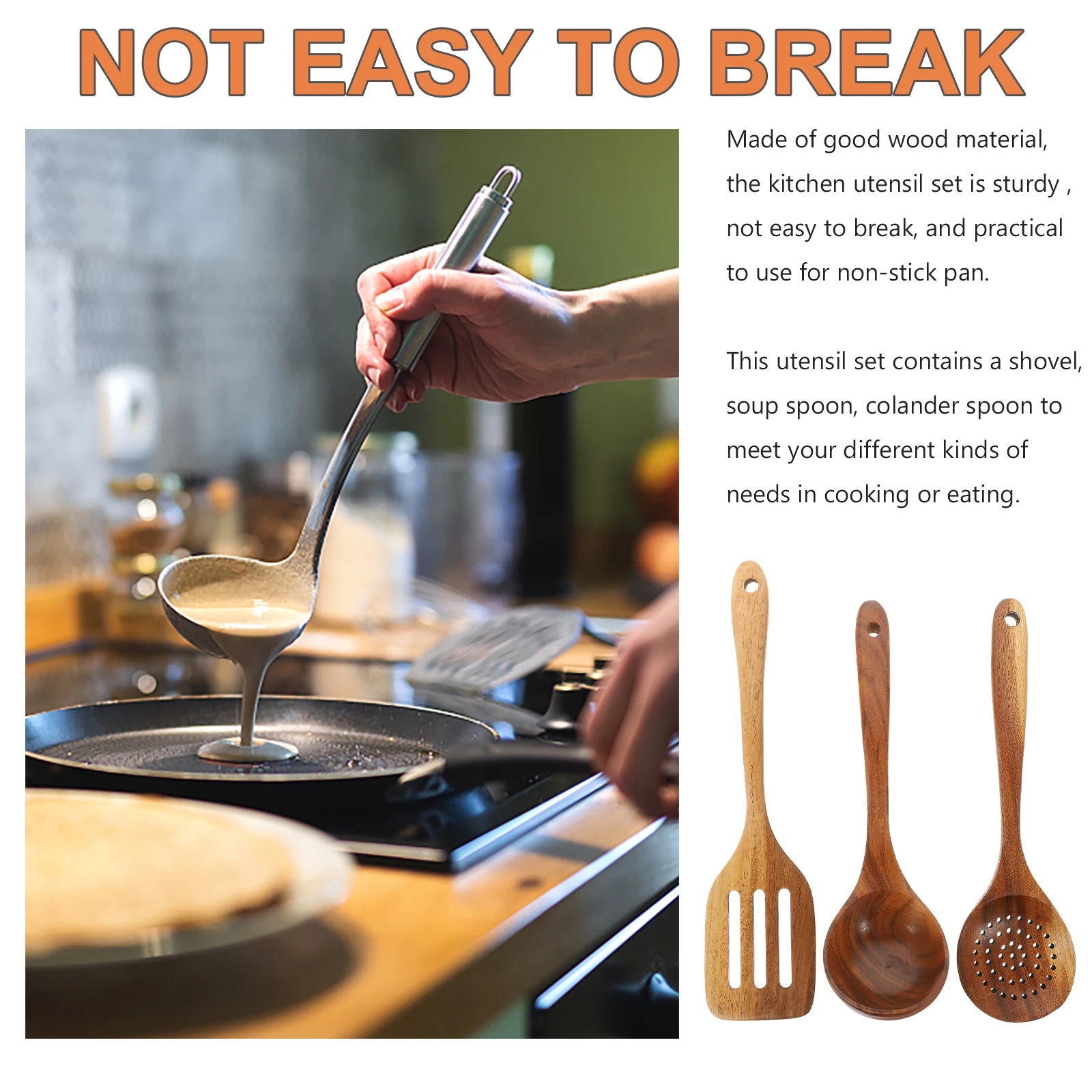 Non-stick Pot Wooden Spatula Set Pan Utensil Kitchen Utensils Long Handle Nonstick Cooking for Cookware
Non-stick Pot Wooden Spatula Set Pan Utensil Kitchen Utensils Long Handle Nonstick Cooking for Cookware