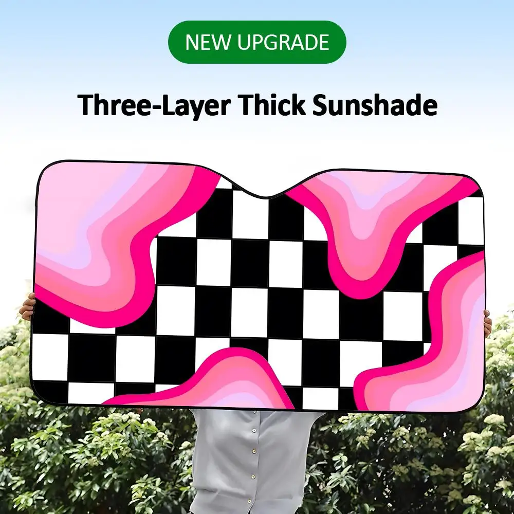 Vibrant Retro Colorful Checkered Pattern Sun Visor Daily Car Sun Visor Aluminum Foil Heat Insulation UV Protection
Vibrant Retro Colorful Checkered Pattern Sun Visor Daily Car Sun Visor Aluminum Foil Heat Insulation UV Protection