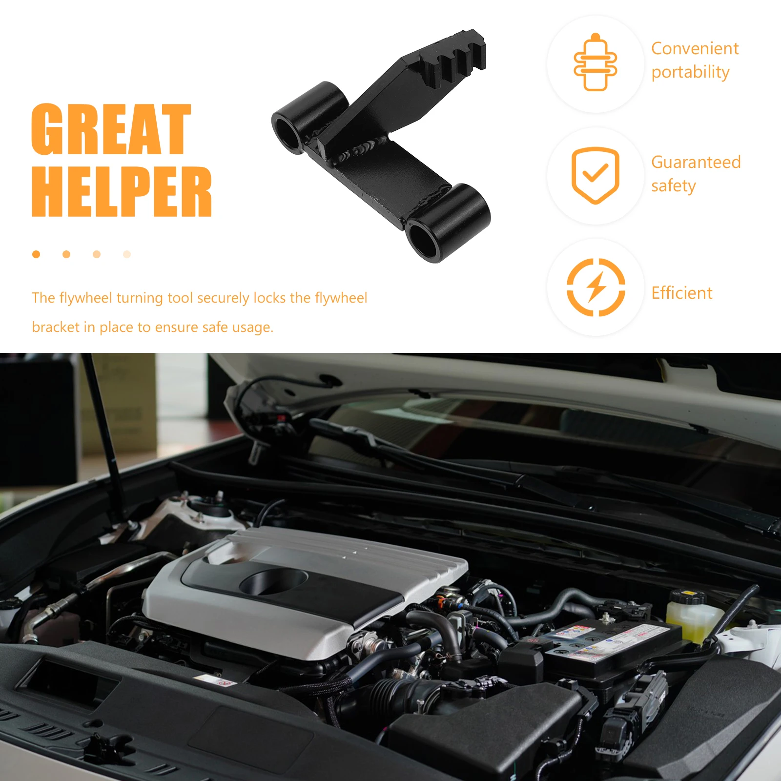 Flywheel Model Bracket Flywheel Turning Tool Engine Flexplate Locking Holder Durable Metal Suitable Various Types Easy
Flywheel Model Bracket Flywheel Turning Tool Engine Flexplate Locking Holder Durable Metal Suitable Various Types Easy