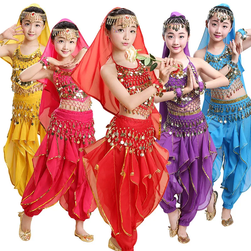 New Arrival Belly Dance Costume for Kids Professional Indian Dance Clothing Set Sari Bollywood Dancewear for Competition
New Arrival Belly Dance Costume for Kids Professional Indian Dance Clothing Set Sari Bollywood Dancewear for Competition