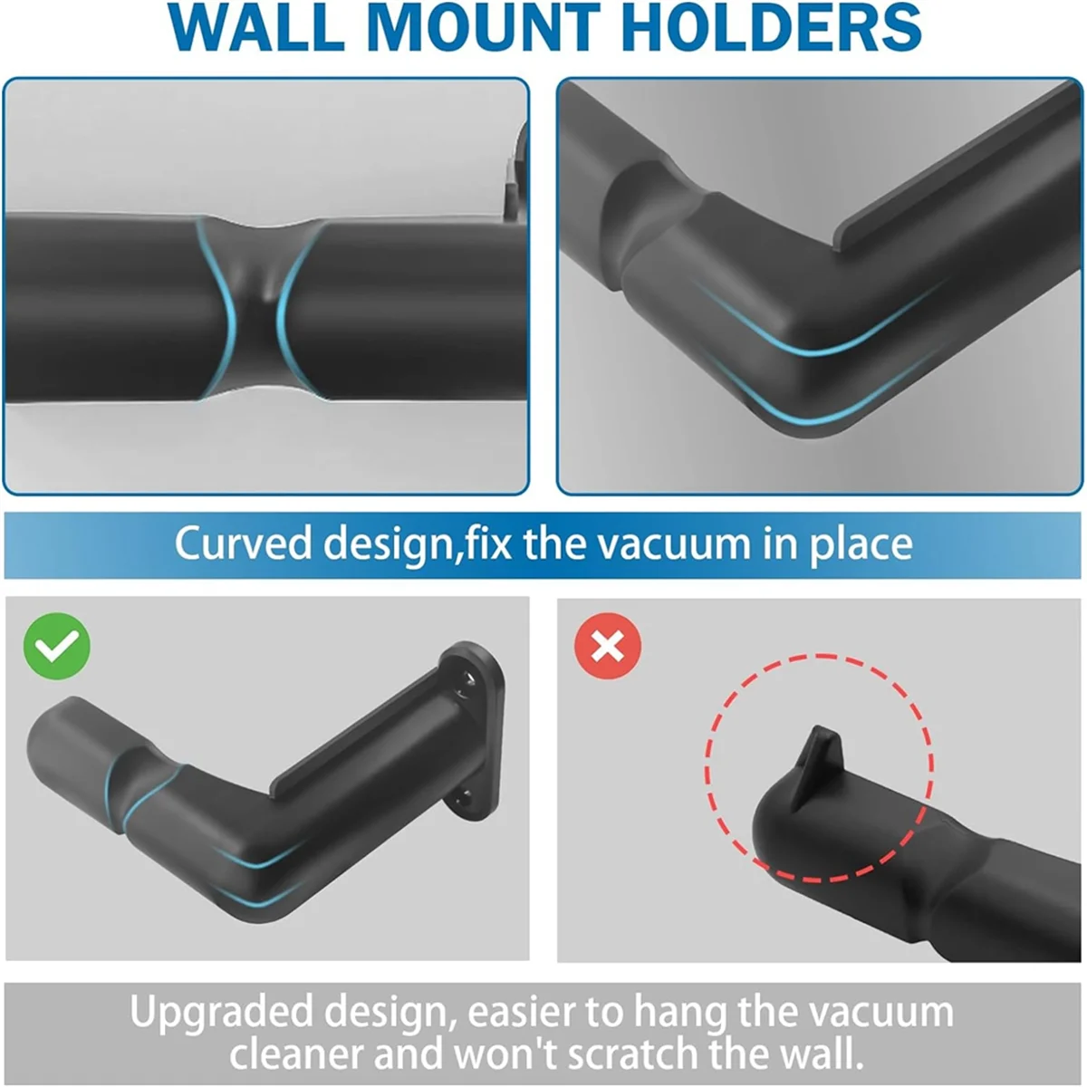 JAS-2PCS Vacuum Cleaner Wall Mount Holder Stand for Dyson V8 V7 V6 V10 V11 V15 Shark IZ562H IZ682H IZ361H Cordless Vacuum
JAS-2PCS Vacuum Cleaner Wall Mount Holder Stand for Dyson V8 V7 V6 V10 V11 V15 Shark IZ562H IZ682H IZ361H Cordless Vacuum
