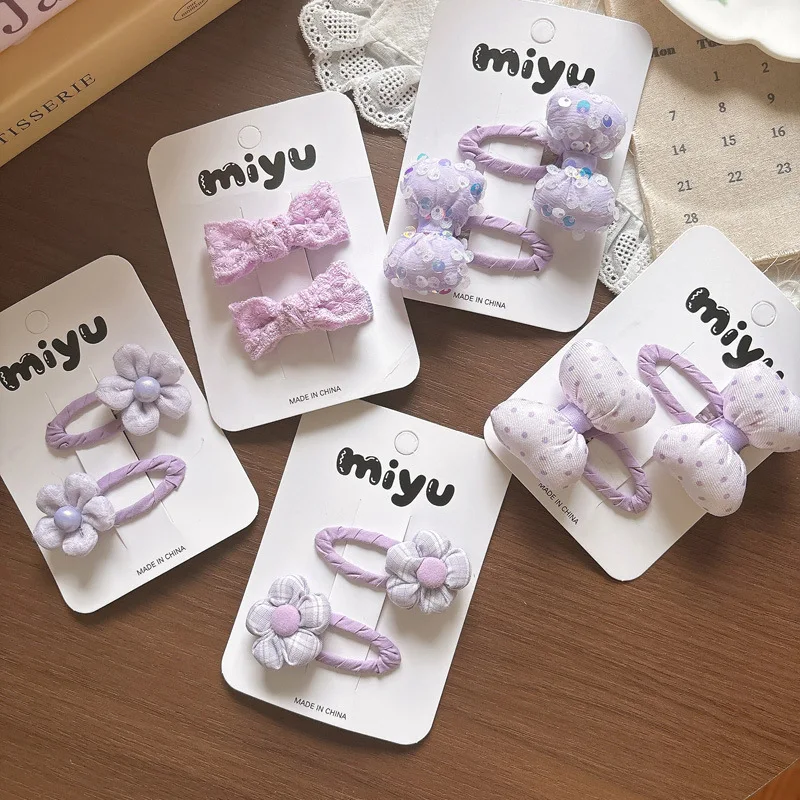 Фиолетовые заколки для волос BB Sweet Flower: милые корейские боковые заколки-бантики, универсальные для студенток и девочек, для челки и непослушных прядей, повседневные аксессуары
Фиолетовые заколки для волос BB Sweet Flower: милые корейские боковые заколки-бантики, универсальные для студенток и девочек, для челки и непослушных прядей, повседневные аксессуары