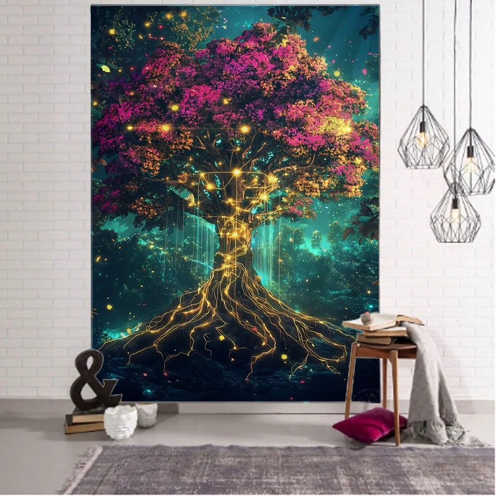 Tree of Life Tapestry Plant Flower Wall Hanging Cloth Bohemian Room Decoration Hippie Yoga Mat Beach Towel Sofa Bed Sheet
Tree of Life Tapestry Plant Flower Wall Hanging Cloth Bohemian Room Decoration Hippie Yoga Mat Beach Towel Sofa Bed Sheet