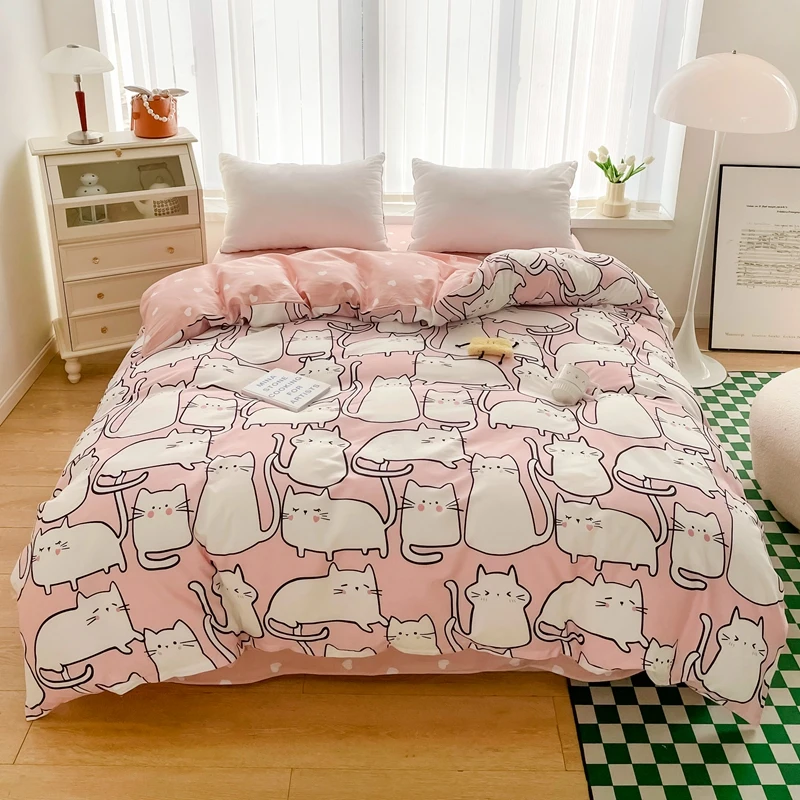 1Pc Cartoon White Cat Pattern Duvet Cover 100% Cotton Comfortable Skin-friendly Comforter Cover for Kids Girls Bedroom Decor
1Pc Cartoon White Cat Pattern Duvet Cover 100% Cotton Comfortable Skin-friendly Comforter Cover for Kids Girls Bedroom Decor
