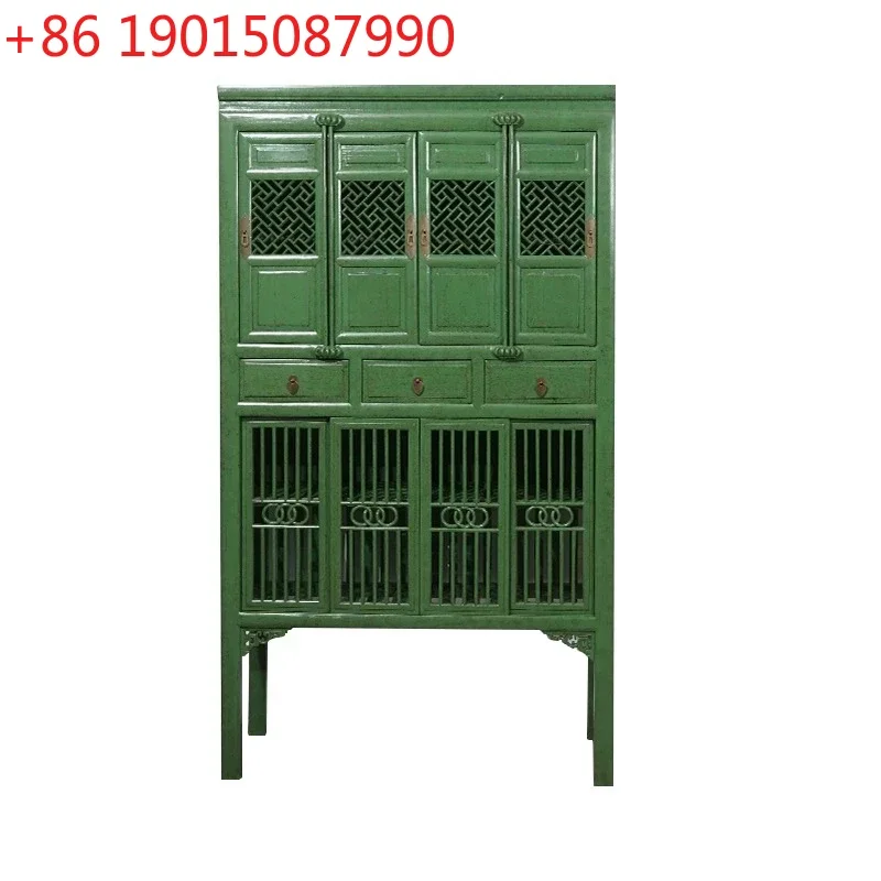 Classical Chinese old furniture, dining side cabinet, solid wood and old elm integrated against the wall can be customized
Classical Chinese old furniture, dining side cabinet, solid wood and old elm integrated against the wall can be customized