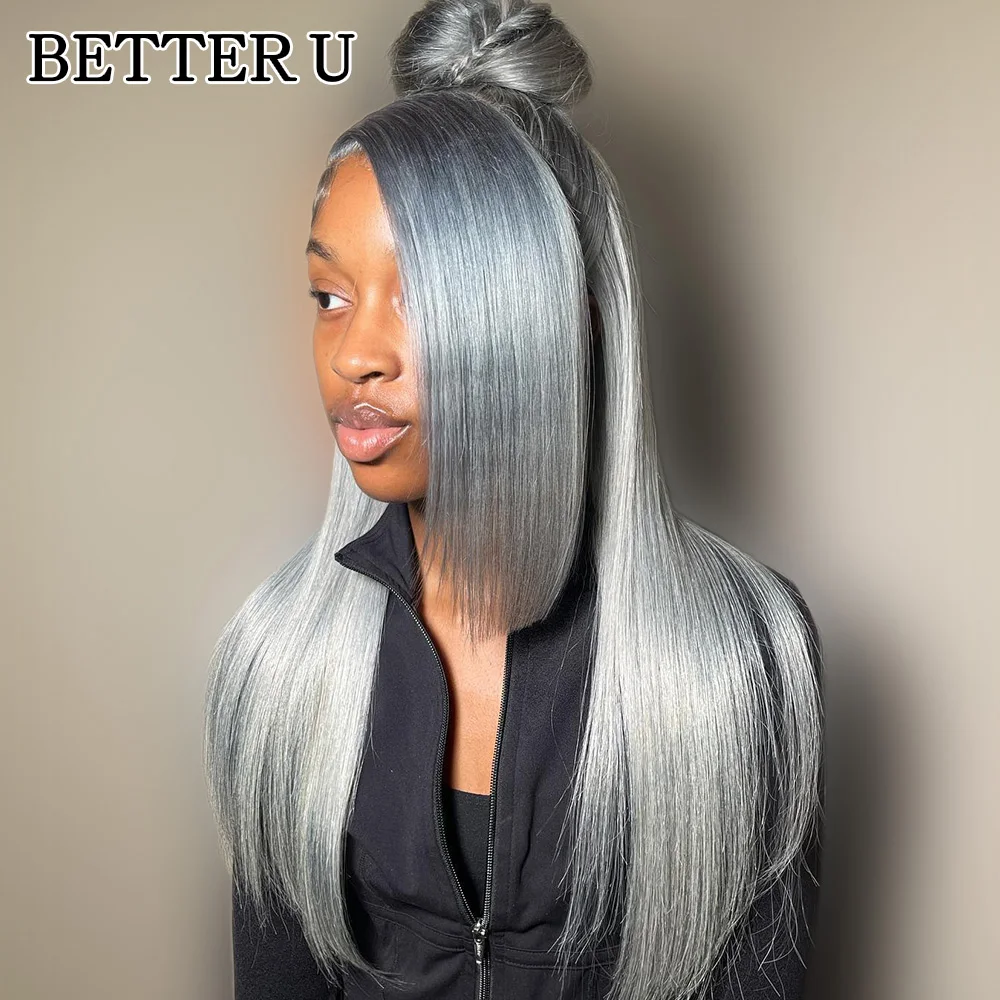 Human Hair Dark Gray 13X6 Lace Front Pre-Stretched Wig Transparent Lace Front Wig 13x4 High Gloss Straight Hair Wig
Human Hair Dark Gray 13X6 Lace Front Pre-Stretched Wig Transparent Lace Front Wig 13x4 High Gloss Straight Hair Wig