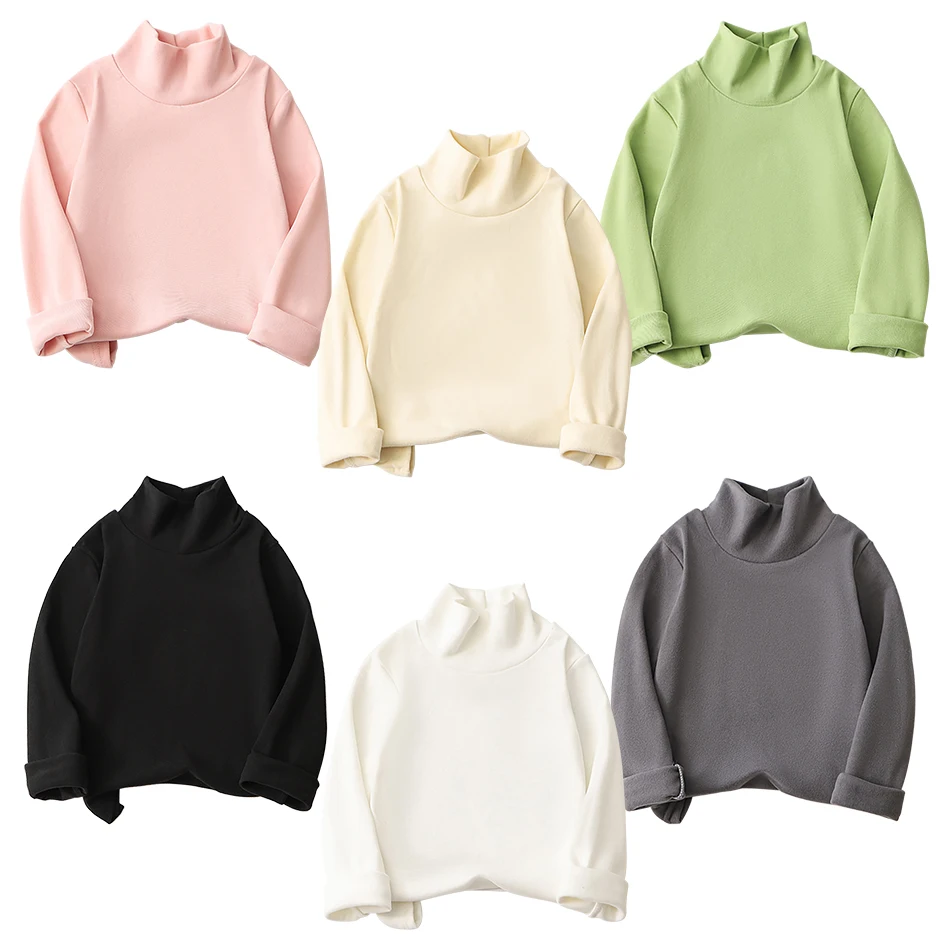 Children Half High Neck Long Sleeved T-Shirts 2-Piece Set Fashion Casual Solid Color Comfortable T-Shirts Children Clothing
Children Half High Neck Long Sleeved T-Shirts 2-Piece Set Fashion Casual Solid Color Comfortable T-Shirts Children Clothing