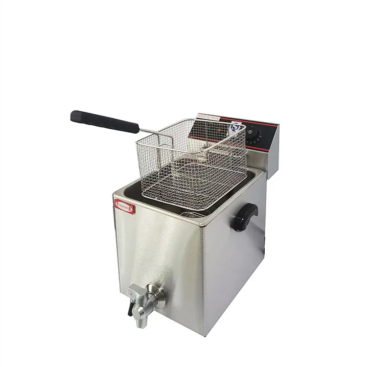 8l Commercial Electric Single Tank Kfc Chicken Potato Chips Corn Dog Deep Fryer With Oil Valve
8l Commercial Electric Single Tank Kfc Chicken Potato Chips Corn Dog Deep Fryer With Oil Valve