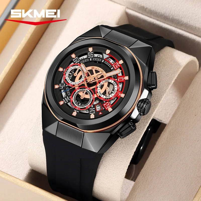 SKMEI 9377 Luxury High Quality Stopwatch Luminous Watches for Men Silicone Strap Casual Sports Waterproof Quartz Wristwatch 2026
SKMEI 9377 Luxury High Quality Stopwatch Luminous Watches for Men Silicone Strap Casual Sports Waterproof Quartz Wristwatch 2026