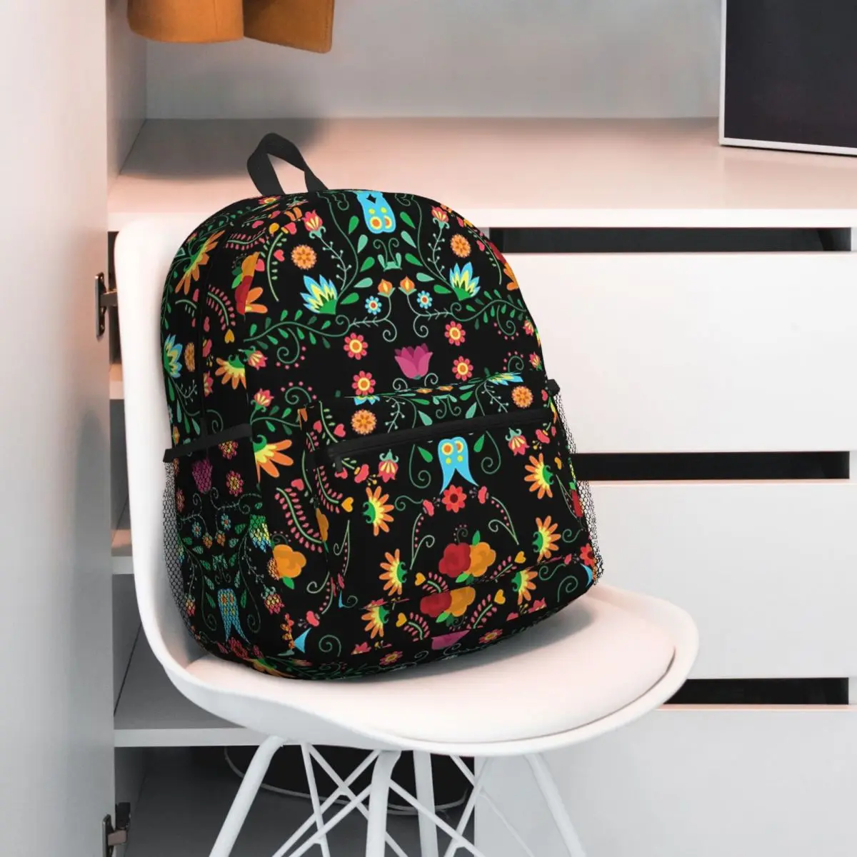 Mexican Flowers Backpack Student BookBag Children School Bag Computer Shoulder Bags for Men Women
Mexican Flowers Backpack Student BookBag Children School Bag Computer Shoulder Bags for Men Women