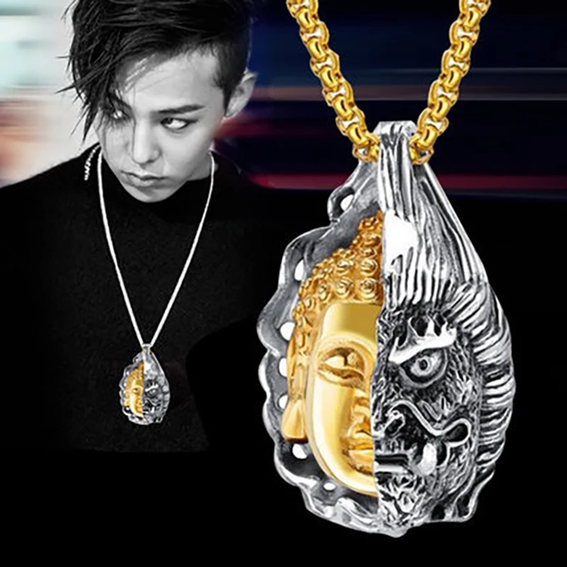 Creative Motorcycle Equipment Accessories Necklace Men Buddha Demon Punk 55cm Long Collar Joias Cycling Hiphop Homme Decoration
Creative Motorcycle Equipment Accessories Necklace Men Buddha Demon Punk 55cm Long Collar Joias Cycling Hiphop Homme Decoration