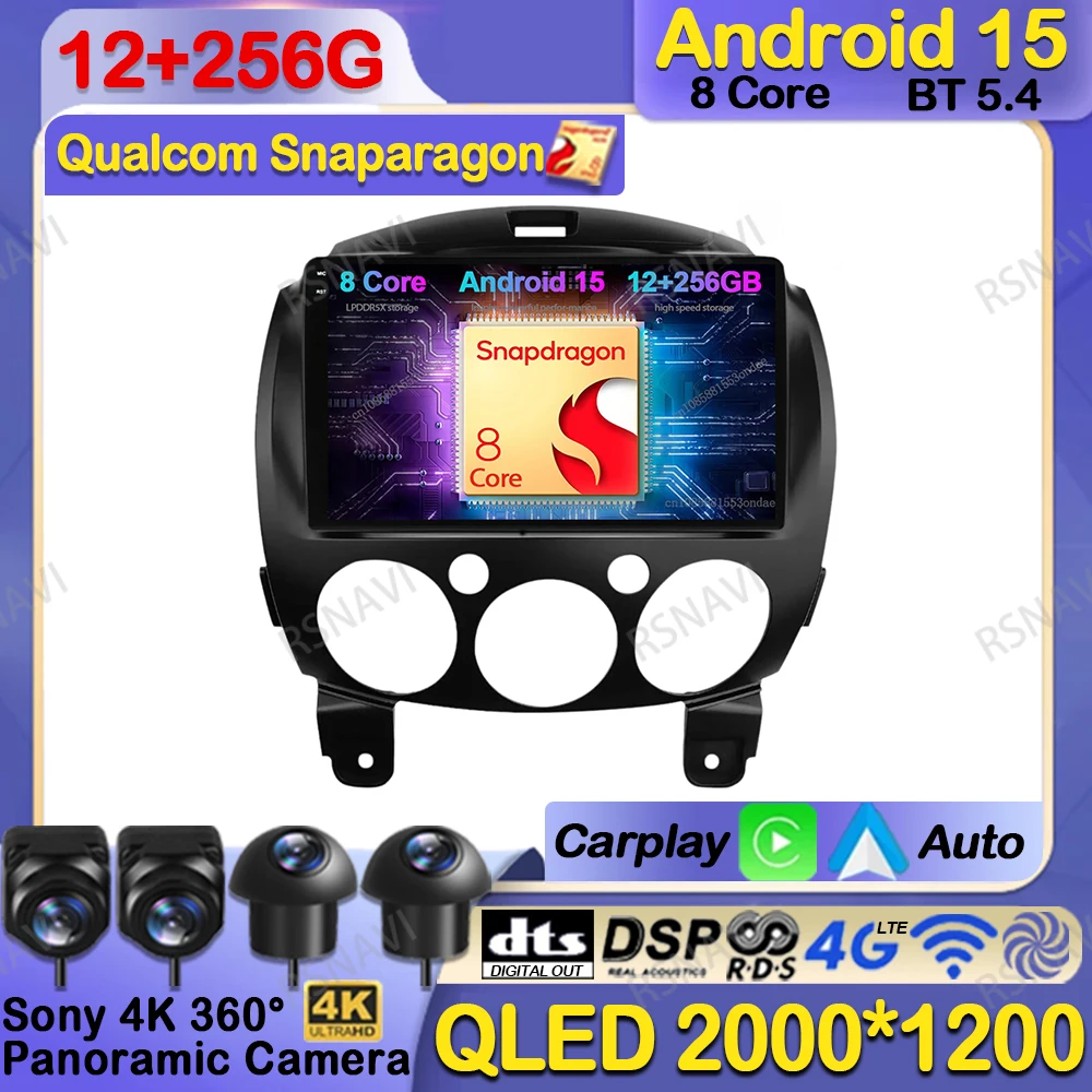 Car Radio Android 15 For MAZDA 2 Mazda2 2007 2008 2009 2010 2011 2012 2013 2014 4G LTE Wireless Carplay Auto 5G WIFI GPS Stereo
Car Radio Android 15 For MAZDA 2 Mazda2 2007 2008 2009 2010 2011 2012 2013 2014 4G LTE Wireless Carplay Auto 5G WIFI GPS Stereo