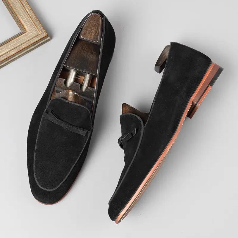 Mens Slip On Loafers Breathable Casual Leather Shoes Business Anti Slip Suede British Style
Mens Slip On Loafers Breathable Casual Leather Shoes Business Anti Slip Suede British Style